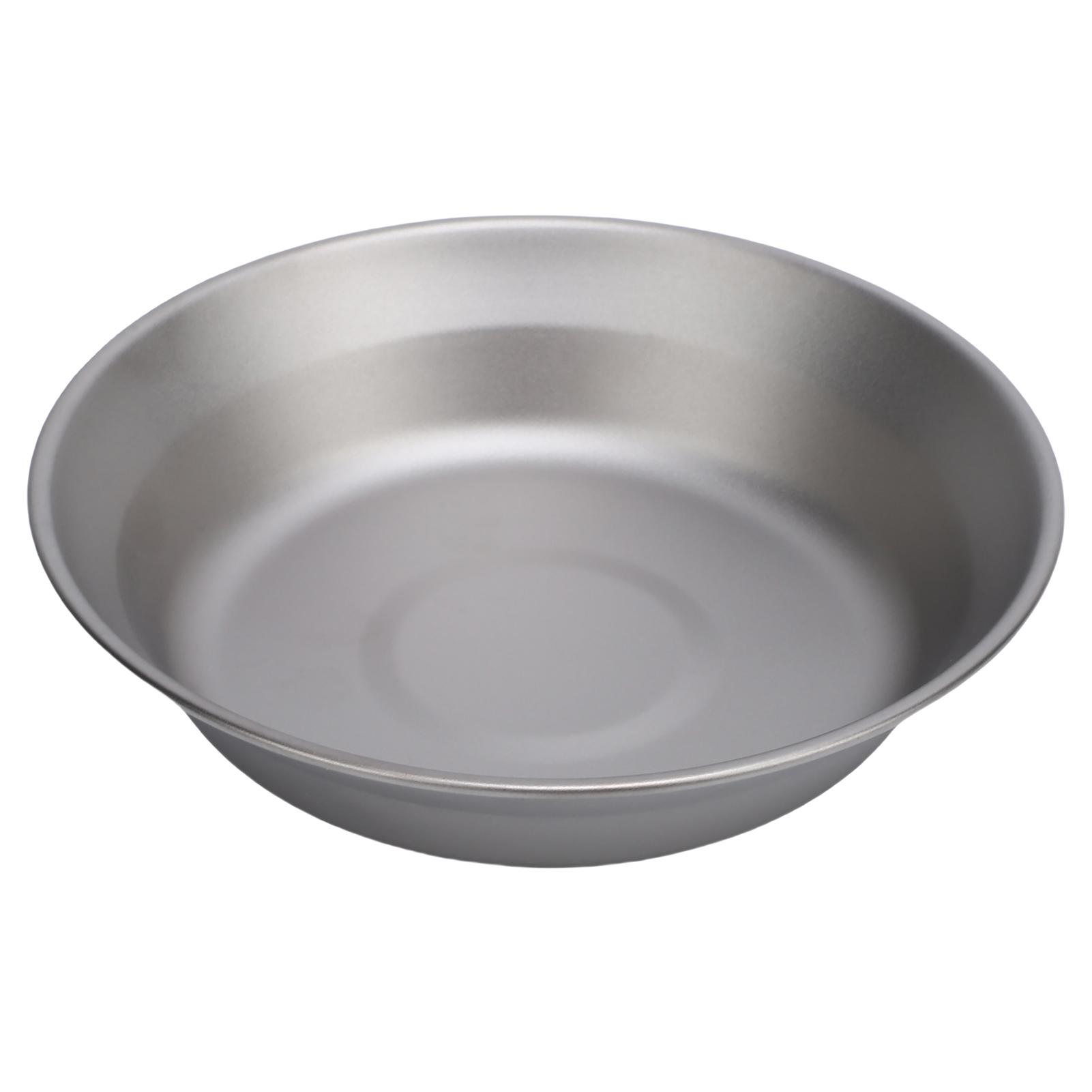 

500 мл Чистый Титан Походная Тарелка Легкая Титановая Посуда Посуда для Приготовления Пищи Открытая Тарелка для Кемпинга Пешего Туризма Кухни