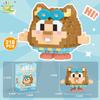 HUIQIBAO Mini Cute Animal Micro Building Blocks 3D Diamond BEE Cat Panda Model Bricks DIY City Construction Toys for Children
