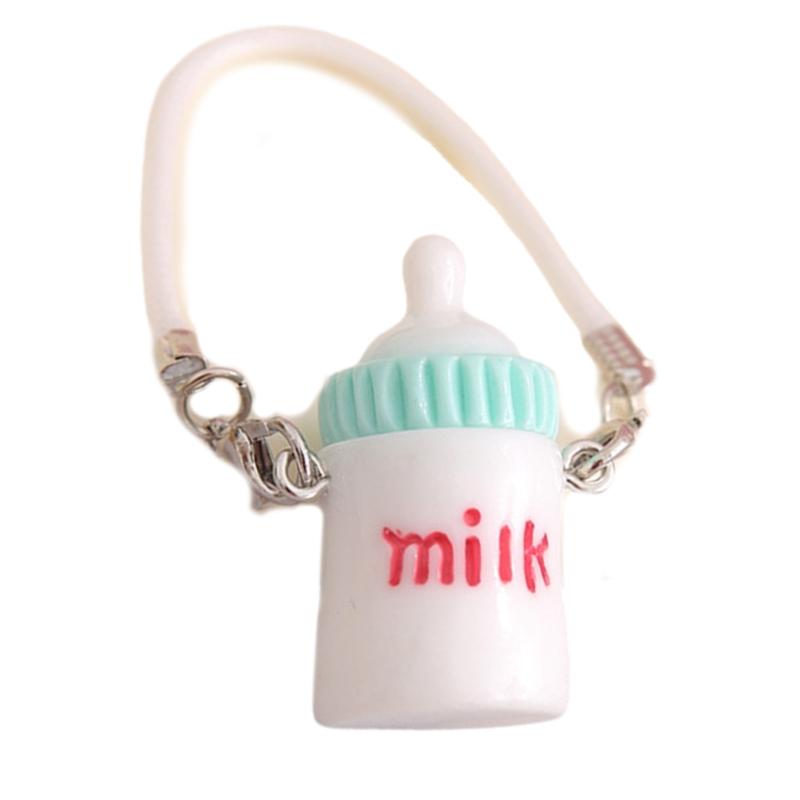 

Lovely Sturdy Resin Water Bottle Keyring Doll Accessory With Waterproof Designs Fashion Accessory Daily Causal Use белый