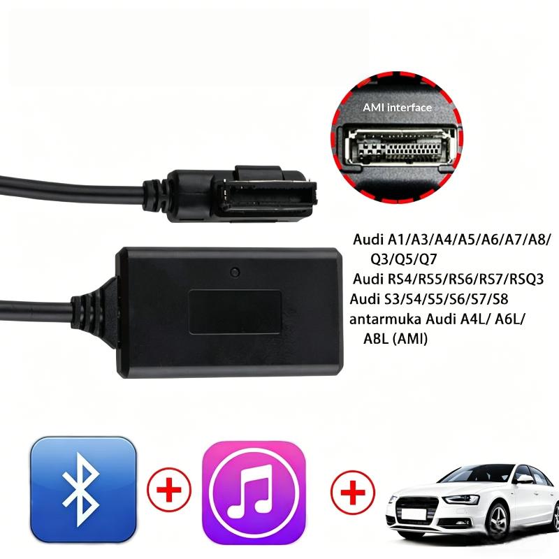 1Pcs Car Wireless Aux Adapter Ami Bluetooth Music Adapter For Mmi 3G Mdi A3 A4 B6 R7 Q5 Q7 A6L A8L