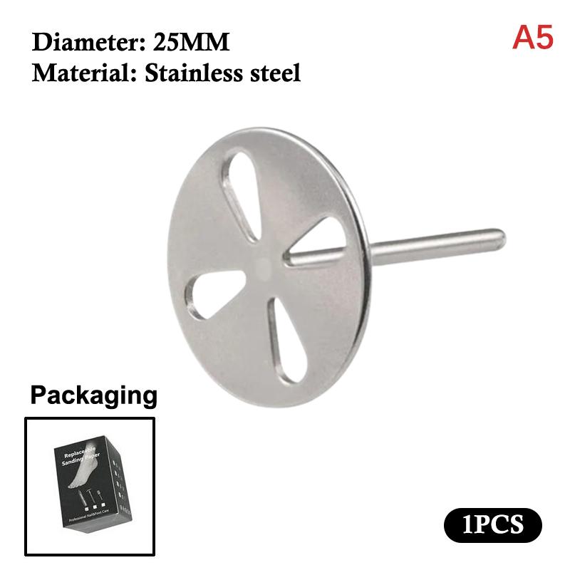 Replaceable Pedicure Disc Sandpaper Polishing Foot Dead Skin Calluse Remover File For Heels Callus Metal Electric Pedicure Tools