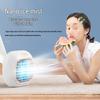 Compact USB Mini Desktop Air Conditioner Fan for Home, Office & Dorm – Cooling & Moisturizing Function