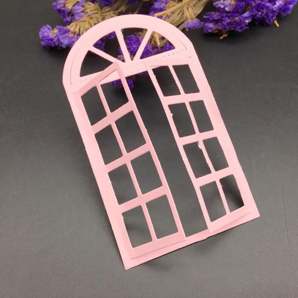 Reusable Carbon Steel Background Window Frame Cutting Die Scrapbook DIY Stencil