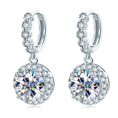 2025 Fashion Trend Earrings Inlaid with Zircon 925 Silver Jewelry Accessories