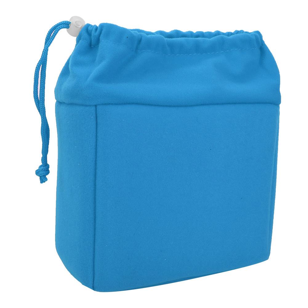 

Waterproof Shockproof DSLR Camera Lens Insert Bag Padded Case With Drawstring Light Blue