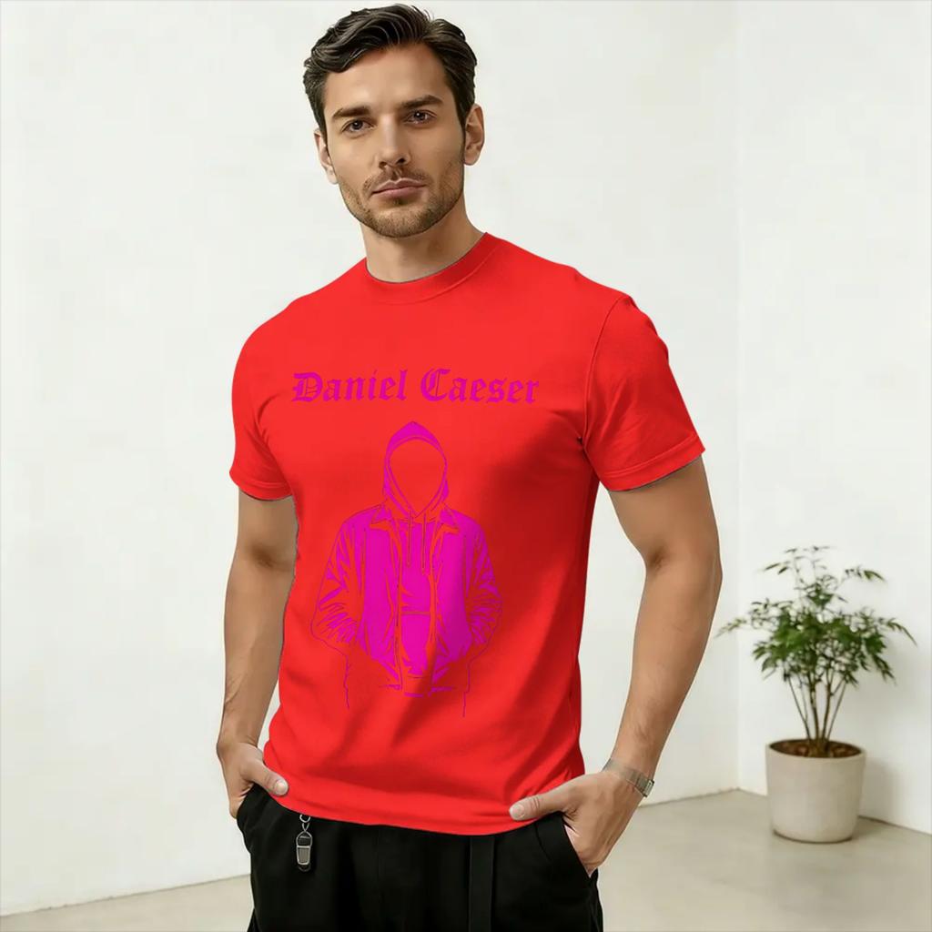 Crazy Singer Daniel Caesar TShirt Unisex O Neck Pure Cotton T Shirts Short Sleeve Tees Plus Size Clothes
