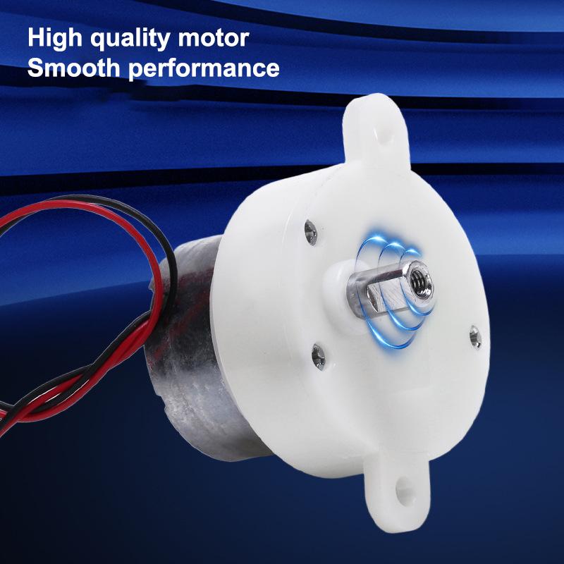 Dc 3V-7.4V 5V 12Rpm Slow Speed Mini 300 Gear Motor Micro 32Mm Plastic Gearbox Gear Reduction Motor Diy Stage Lights Toy Model