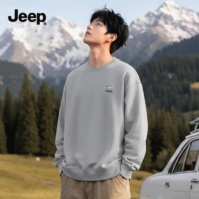 JEEP Unisex Casual Crewneck Sweatshirt