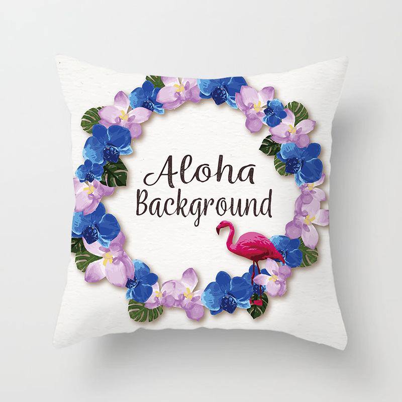 Ins Home Cartoon Plant Digital Printing Car Pillow Cushion