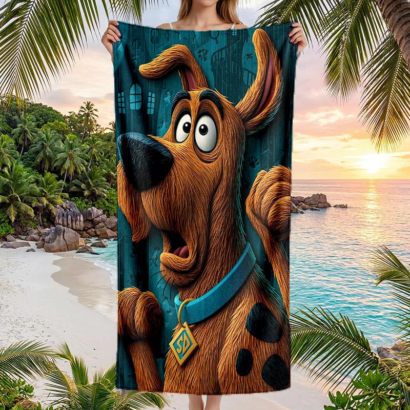 Large Beach Towel Quick Dry Absorbent Towel For Beach IndoorScooby-Doo