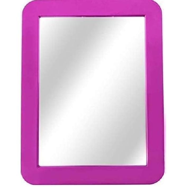 Magnetic Locker Mirror,5" x 7" Small Mirrors School Locker, Bathroom, Household Refrigerator, Locker Accessory, Office Cabinets, and Home (Black)