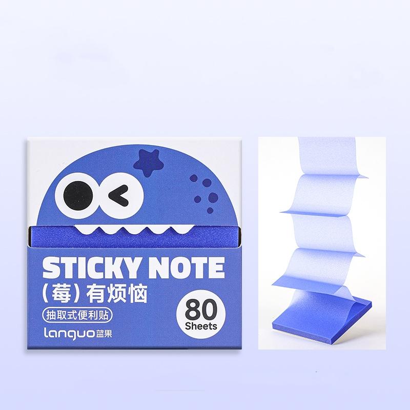 1/6pcs Fruit Funny Sticky Notes 80 Sheets/Pad Self-Adhesive Cartoon Memo Pads Pastel Post Memo Notes Office Stationery A7914