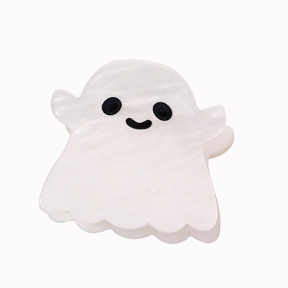 Funny Halloween Shark Clip Ghost Acetic Acid Hair Claw Creative Pumpkin Hair Clip  Cosplay
