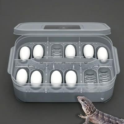 12 Grids Hatch Box Snake Lizard Reptile Egg Tray Boxes Hatching Eggs Device Climbing Pet Tortoise Turtle Incubator Supplies