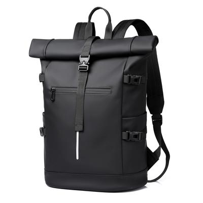 Large Capacity Laptop Backpack Men New Travel Computer Bag Roll Top Design Fashion Personality Student Bookbag