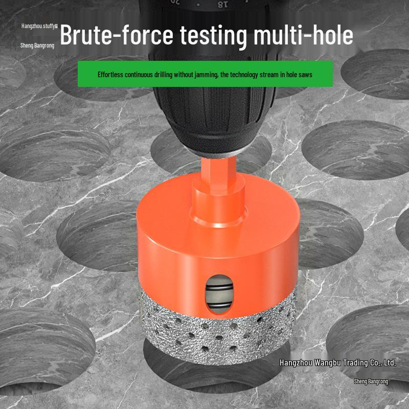 Dry Cutting Hole Saw for Marble, Rock, and Porcelain Tiles – Chip-Free Drilling Bit