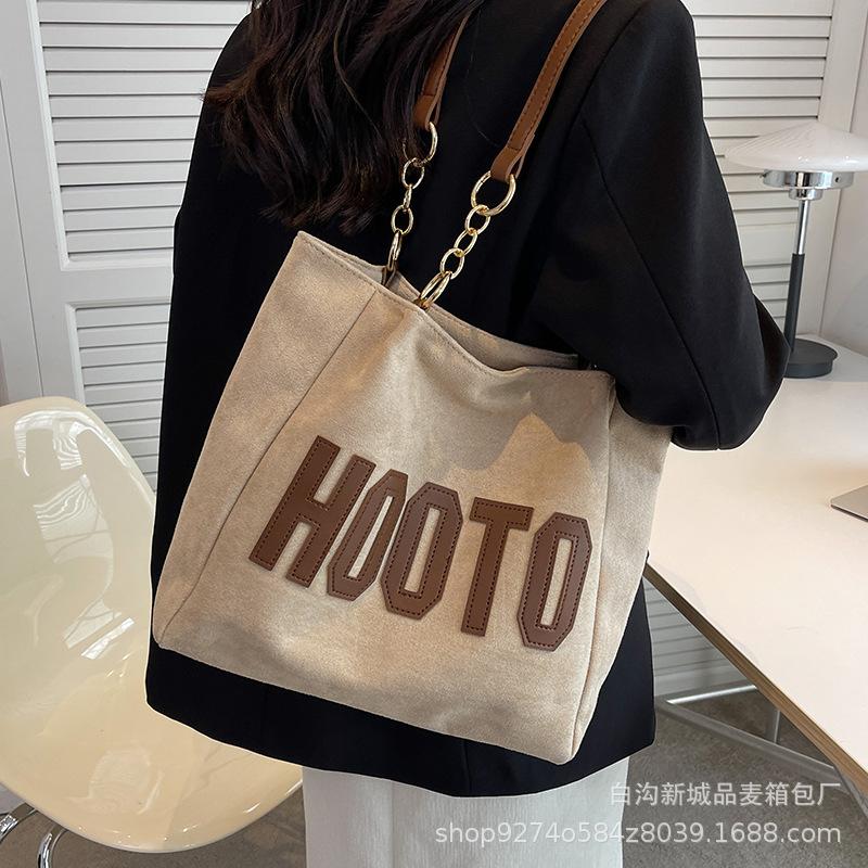 Summer fashion explosion commuter big bag women 2025 new trendy foreign style canvas bag large capacity tote bag