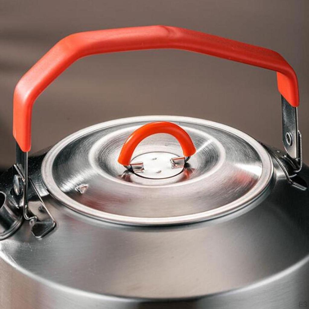 Camping Kettle Camp Tea Coffee Pot Campfire with Handles Hiking for