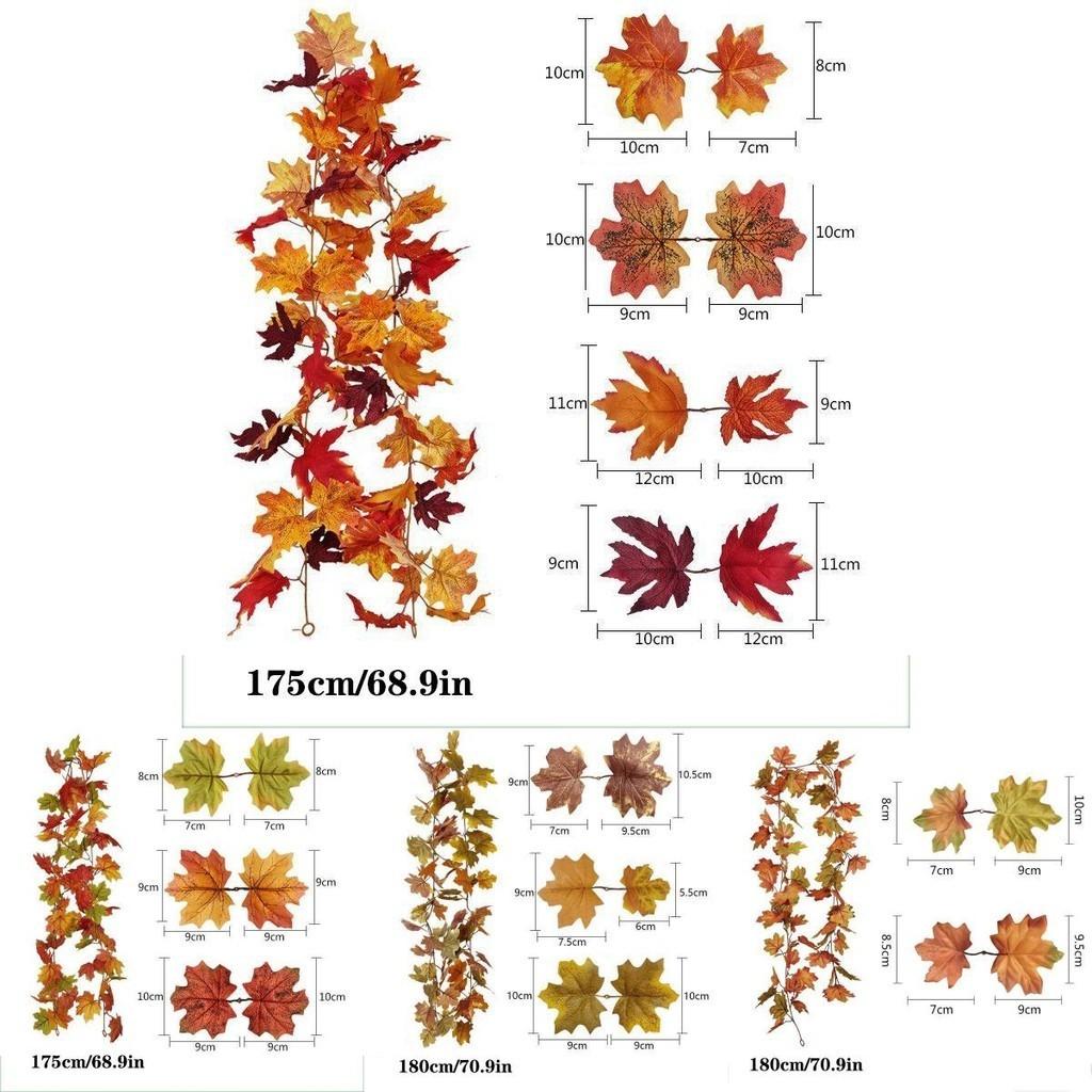 Vibrant And Natural Maple Leaf Wreath For Thanksgiving And Christmas Decor