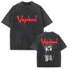 Miyamoto Musashi Samurai "Control Your Anger" Quote Vintage Acid Washed Double Sided Oversized Streetwear Japanese Samurai Graphic T-Shirt Top