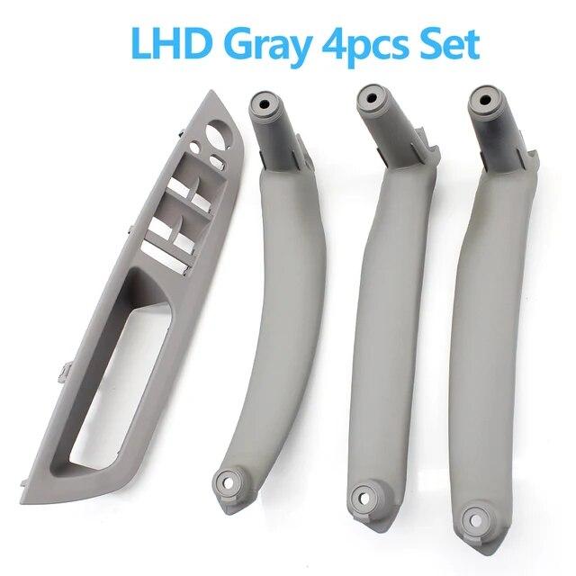 LHD RHD 4-teiliges Set Türfensterschalterblende Armlehnen-Zuziehgriffabdeckung Zierleiste Für BMW X5 X6 E70 E71 E72 2007-2014