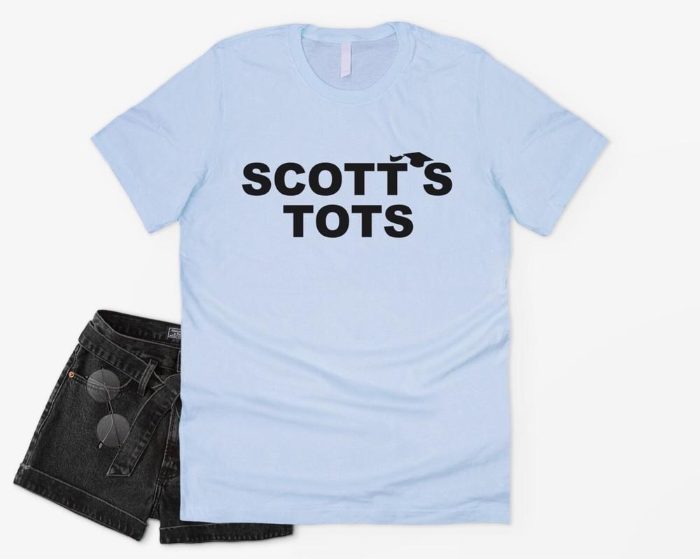 Scott's Tots T-shirt Tee Funny The US Office Michael Scott Dwight Schrute