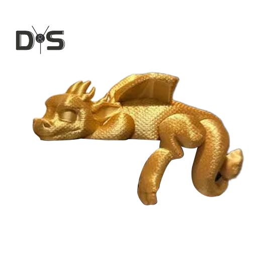 Sleeping Dragon Bookshelf Decor 3D Printed Dragon Figurine Book Nook Sleeping Dragon Shelf Decoration for Book Lovers And Fantasy Enthusiasts