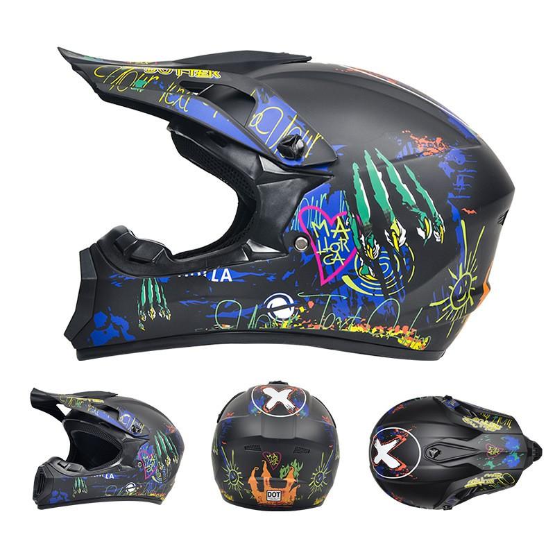 Full Face Motorcycle Helmet Off-Road ATV Dirt Bike Mountain Downhill Karting Safety Protection