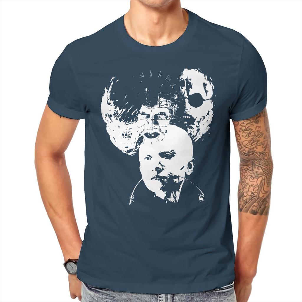 Hellraiser Horror Movie Icons T Shirt Homme Unisexs Tshirt Cotton Unisex Tops