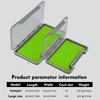 2PCS Super Slim Fly Fishing Box Clear Lid Fly Box Portable Fly Storage Case  Fly Fishing