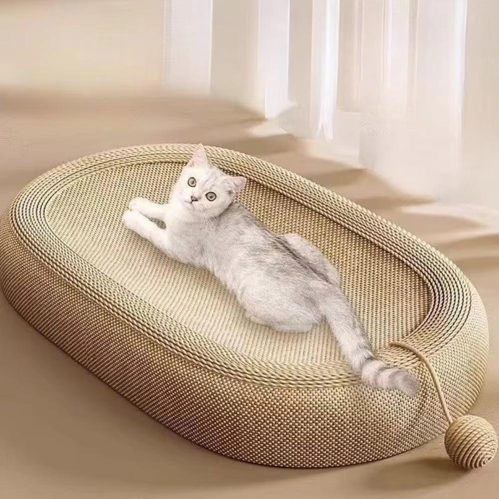 Wear-resistant Cat Scratching Bed Sisal Basin Cat Claw Board Pet Bed Nest  Household Pet