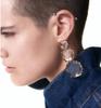 2026 New Gray Pink Blue White Orange Resin Dangle Earrings Women Indian Ethnic Geometric Statement Party Drop Earrings Jewelry