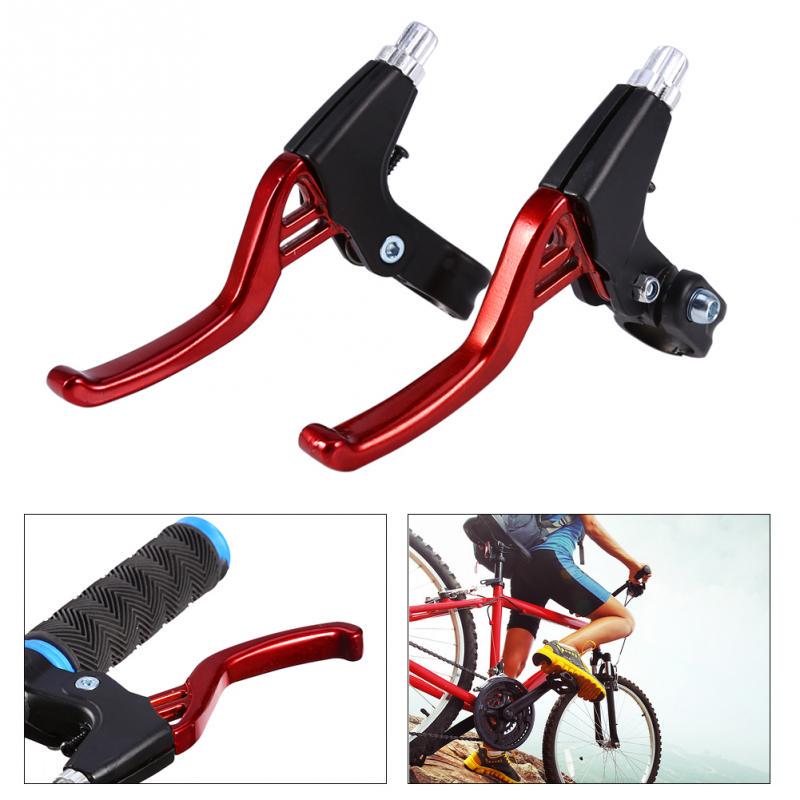 thumbnail image 2 of XHIKOWAT Aluminium Alloy Mountain Bike Bicycle Brake Level Handles Lightweight Durable For Cycling (Red 2 of 11