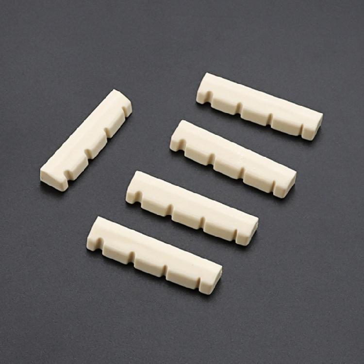 5Pcs Slotted Top Guitar String Nut Replacement for 4 Strings Musical Instrument