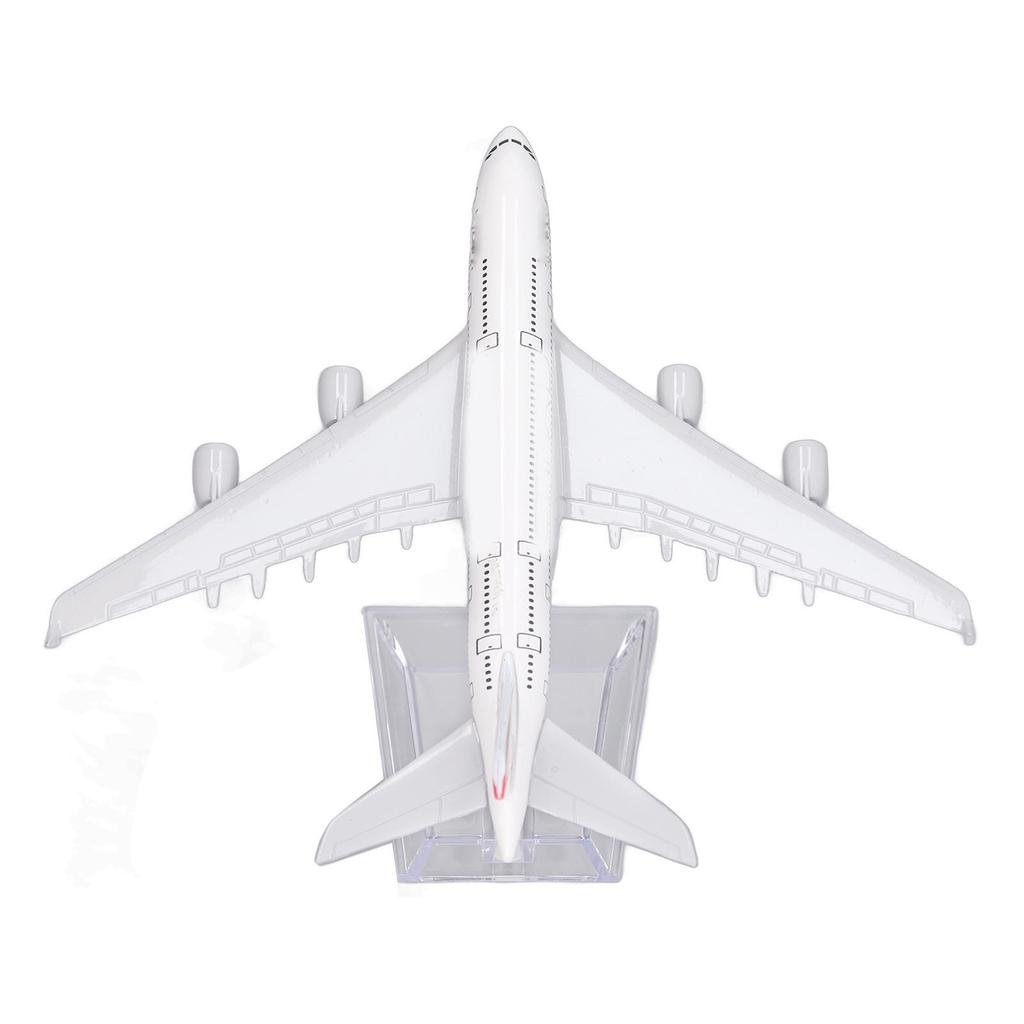 Støpt 380 Passasjerfly Modell Legering Simulert Utsøkt Flymodell Dekorasjon for Hjemmestudie