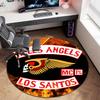 Gang Violence Motorcycle Enthusiasts Hells Angels Motorcycle Club Circular Carpet Is Soft, Home, Bedroom, Door Mat Decoration, and Non Slip Carpet E3