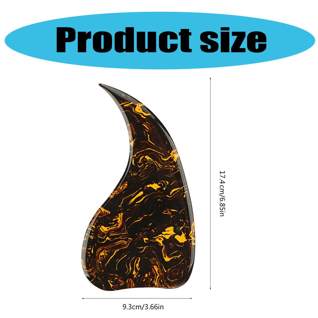 Self Adhesive Scratch Plate Acoustic Guitar AntiScratch Guard Plate PVC Guitar Pickguard Musical Instrument Accessories
