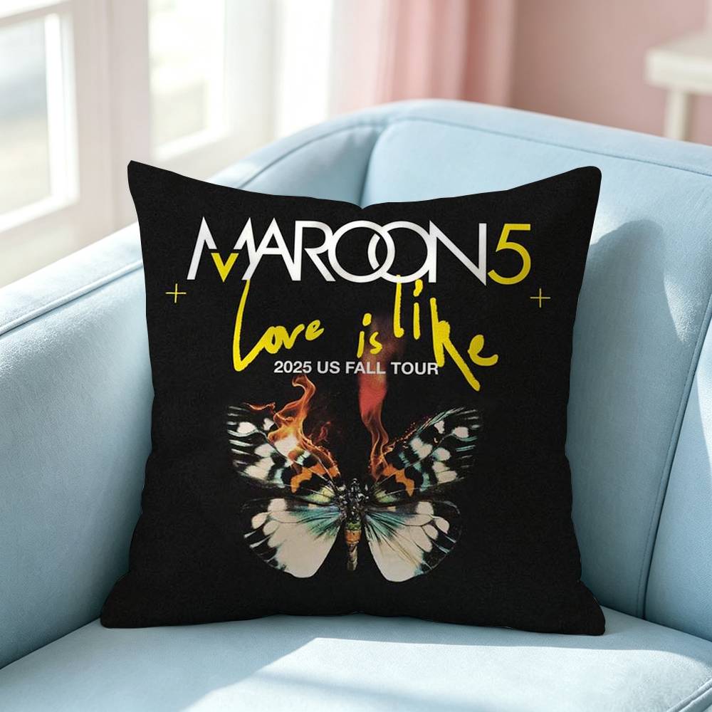 Heiße Rockband MMaroon Kissenbezug Quadratisch Doppelseitig Sofakissenbezug Schlafzimmer Nachttischkissen