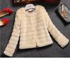 Autumn and winter women's fur coat imitation Rex rabbit hair short top fur integrated versatile European and American thin large size