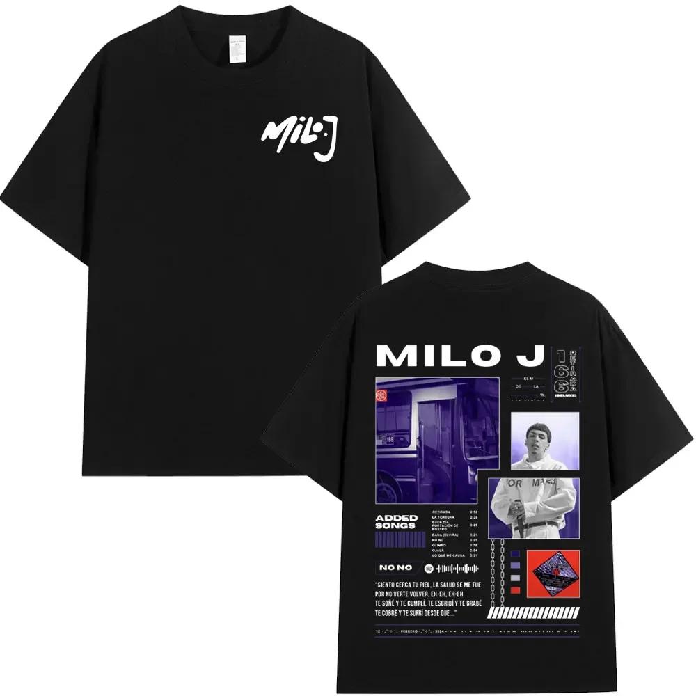 Rapper Milo J 166 Album T Shirt Unisex Unisex Fashion Hip Hop Tshirt 100 Cotton Casual Oversized Short Sleeve Tshirts Streetwear