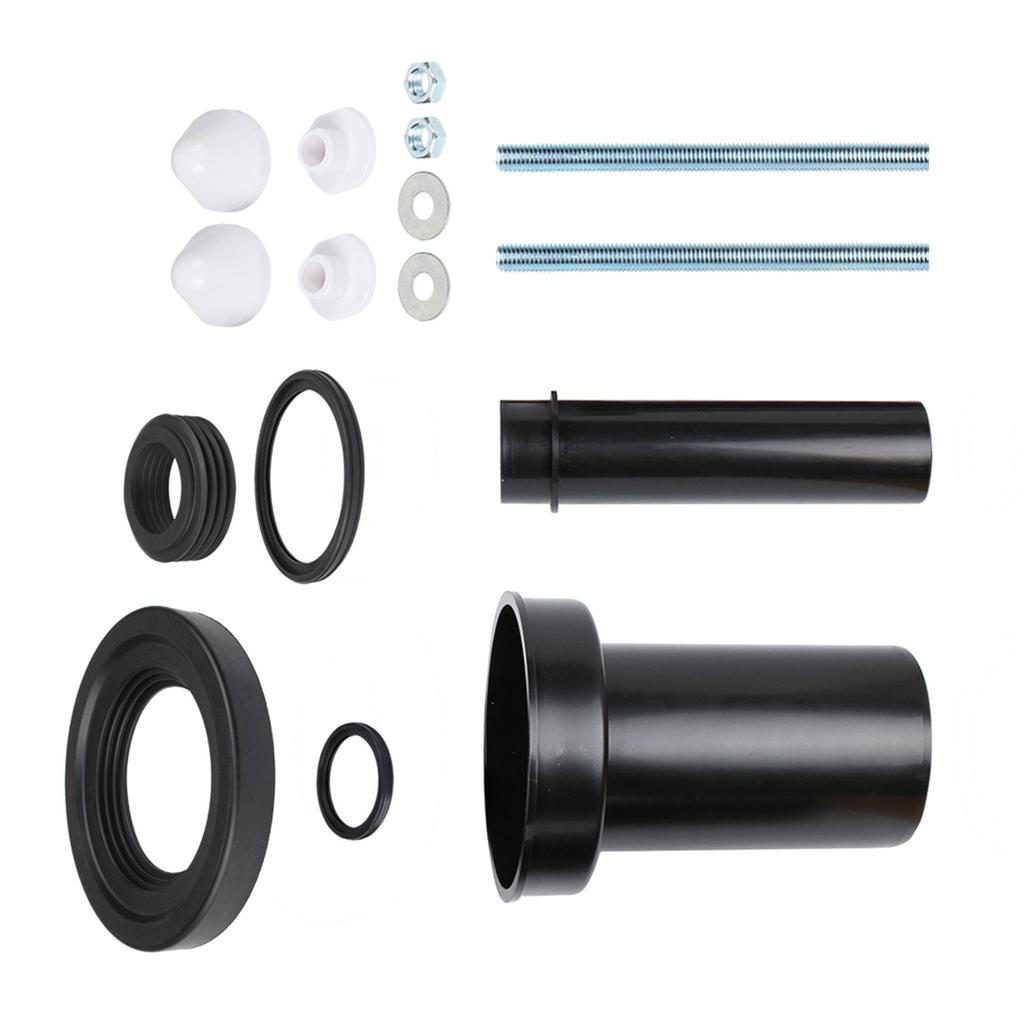 Wall Mounted Toilet Seal Rings Set Rubber Seal Gaskets Pressure Resistant Toilet Seal for Leak Prevention & Odor Control