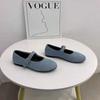 Retro one-word buckle Mary Jane shoes for women to wear new shallow ballet shoes