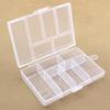6-Compartment Plastic Storage Box for Fishing, Jewelry, and Hardware.