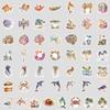 50 Cartoon Beach Series Graffiti Stickers Water Cup Waterproof Decorative Stickers Creative DIY Beach Stickers