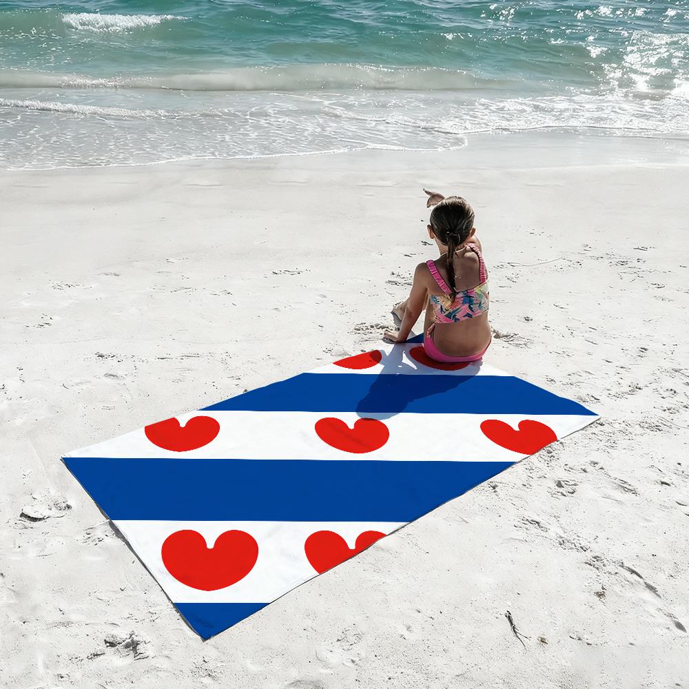 Netherlands Friesland Province Towel Shower Sauna Travel Spa Quick Dry Gym Accessories Soft Large Beach Towels
