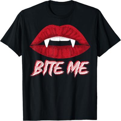 Bite Me Vampire Fangs DIY Halloween for Aspiring Dracula T-Shirt