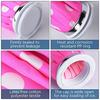MOBDESK Ice Cold Pack Reusable Ice Bag Hot Water Bag for Injuries, Hot & Cold Therapy and Pain Relief (Pink)