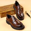 Fashion New Derby Men's Leather Shoes Classic Gentleman Minimalist Style Work or Office Outdoor Street Fashion Shoes Dress Lace Up