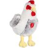 Chicken Plush Toy - GIPSY TOYS - Sound - 22 Cm - White / Grey