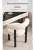 Luxury Makeup Stool: Bedroom Dressing Table Chair with Backrest for Comfortable Manicures